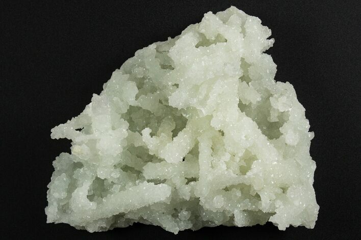 Sparkly Prehnite Pseudomorph After Laumontite - India #343207
